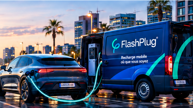 Recharge mobile FlashPlug d'un véhicule électrique